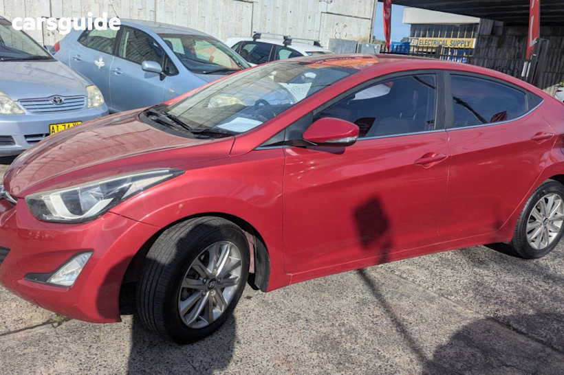 Burgundy 2014 Hyundai Elantra Sedan Trophy