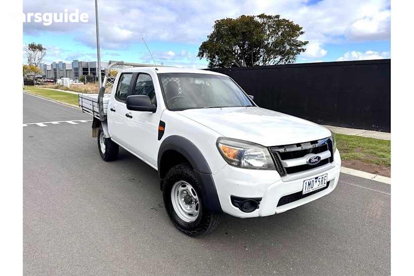 White 2010 Ford Ranger Dual Cab Chassis Xl (4X2)