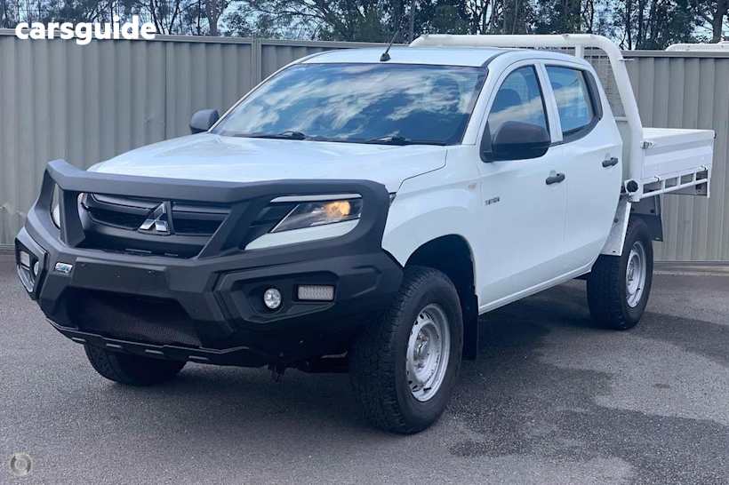 White 2019 Mitsubishi Triton Double Cab Pick Up Glx Adas (4X4)