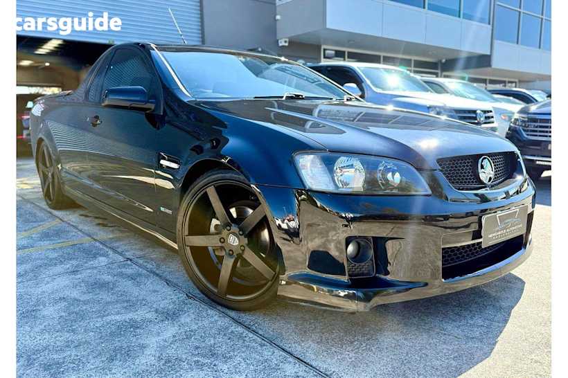 Black 2010 Holden Commodore Utility Sv6