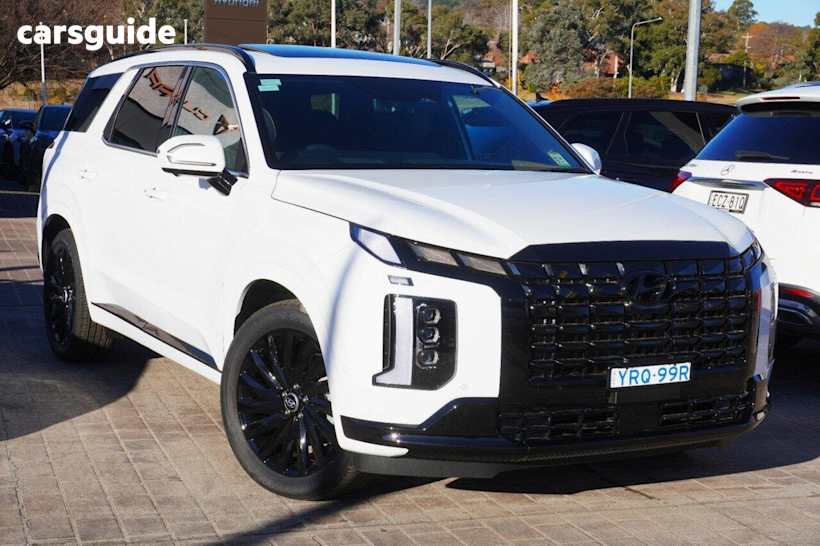 White 2025 Hyundai Palisade Wagon Calligraphy Black Ink (8 Seat)