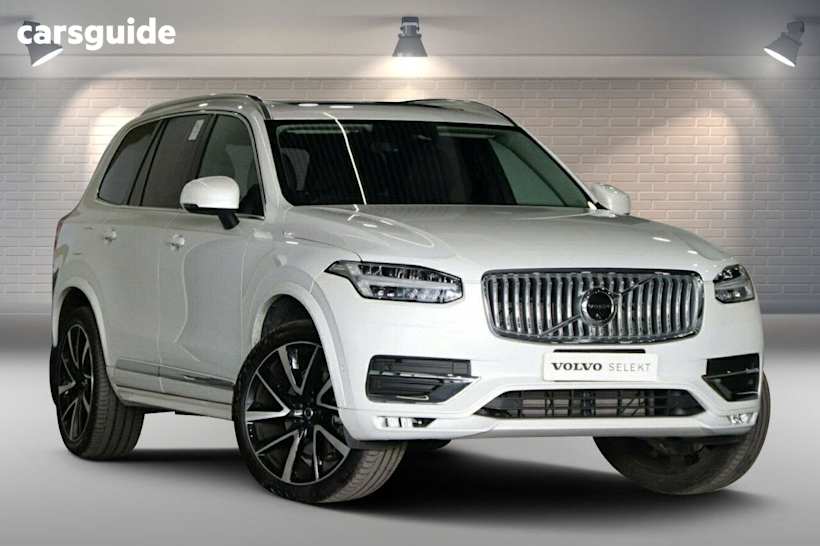 White 2024 Volvo XC90 Wagon Ultimate B6 Bright Mhev