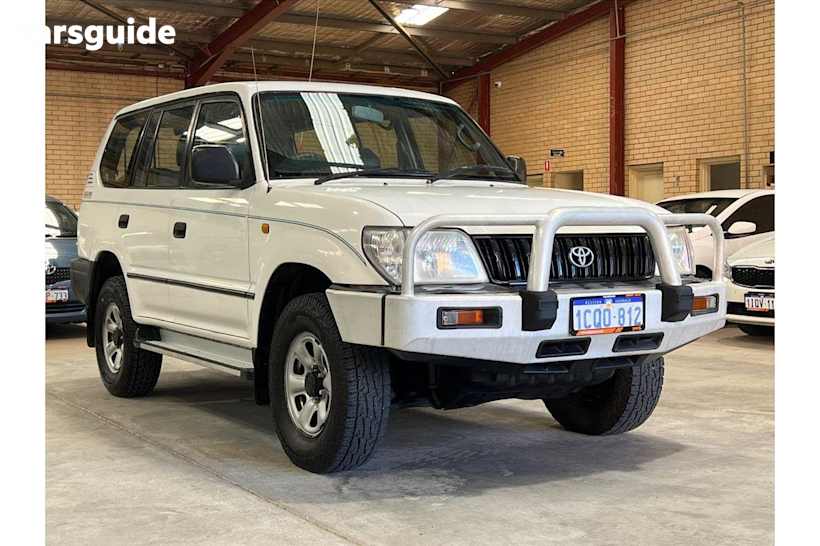 White 2000 Toyota Landcruiser Prado Wagon Rv6 (4X4)