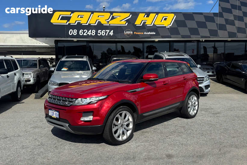Red 2013 Land Rover Range Rover Evoque Wagon Td4 Pure