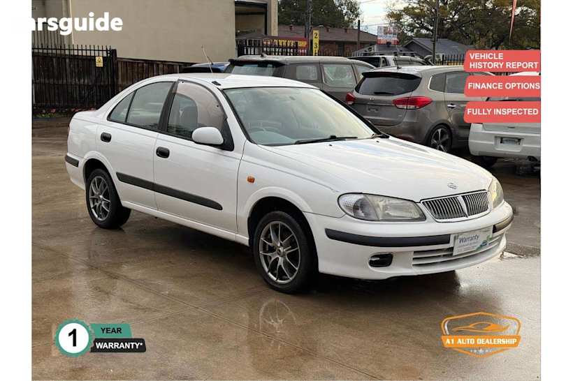 White 2000 Nissan Pulsar Sedan Lx