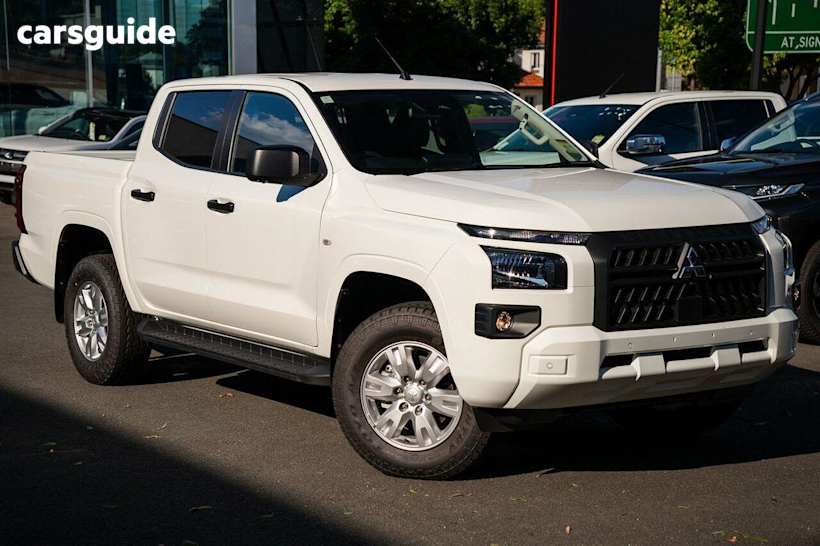 White 2024 Mitsubishi Triton Ute Tray GLX+ 4X4