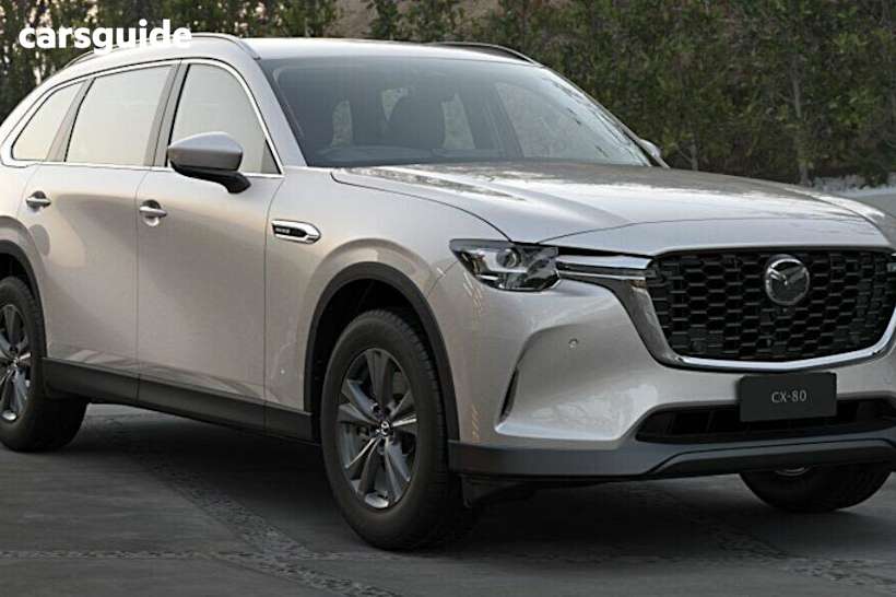 Gold 2025 Mazda CX-80 Wagon G40E Pure