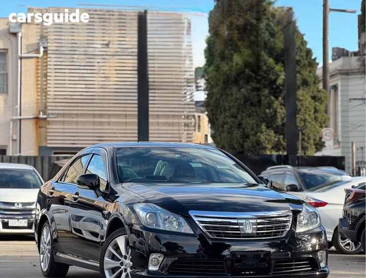 Black 2010 Toyota Crown Sedan Majesta (Hybrid)