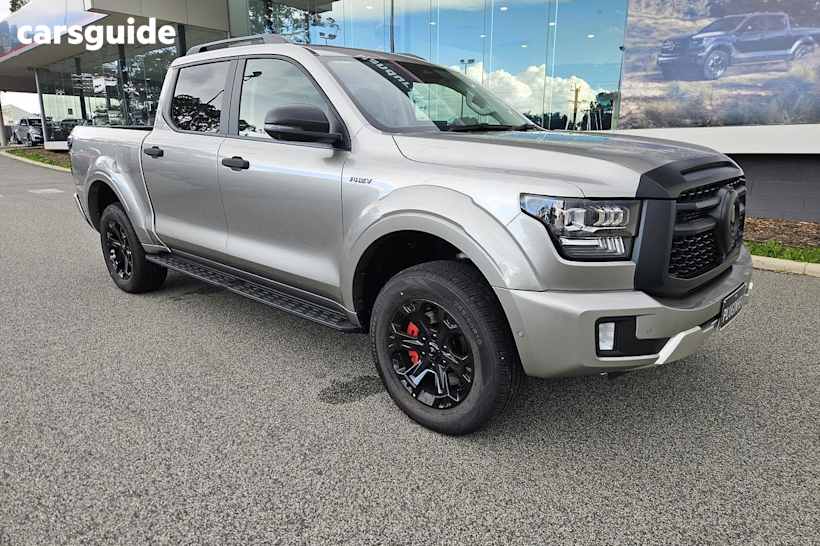 Silver 2025 GWM Cannon Alpha Dual Cab Utility Ultra Phev (4X4)