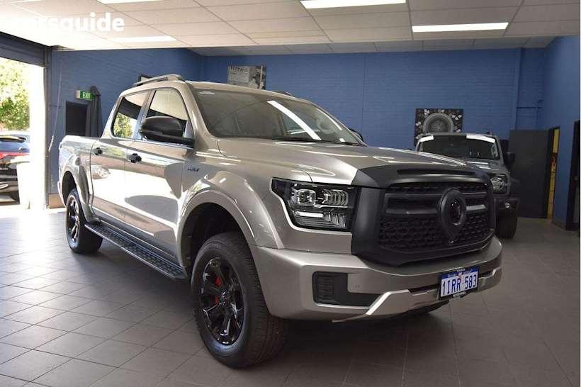 Silver 2025 GWM Cannon Alpha Ute Tray LUX PHEV 4WD