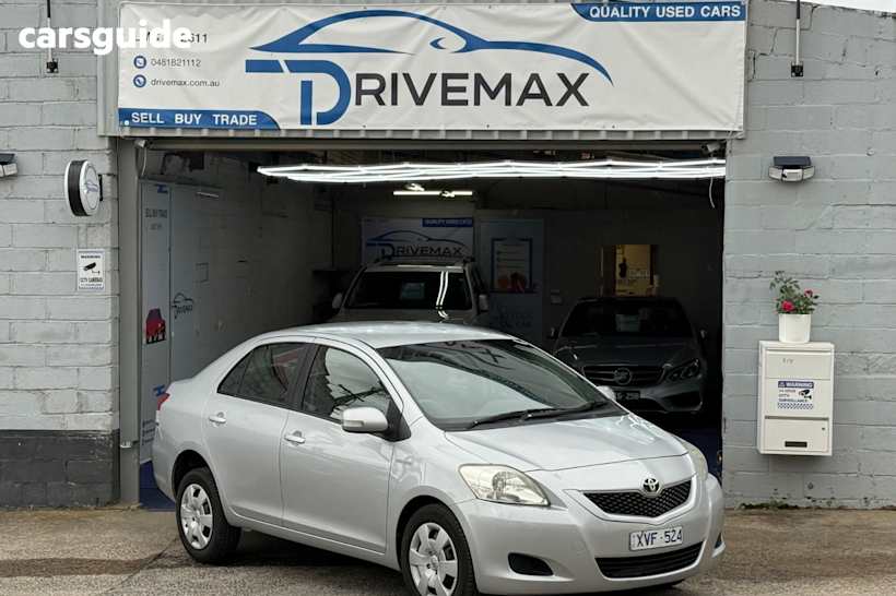 Silver 2010 Toyota Yaris Sedan Yrs
