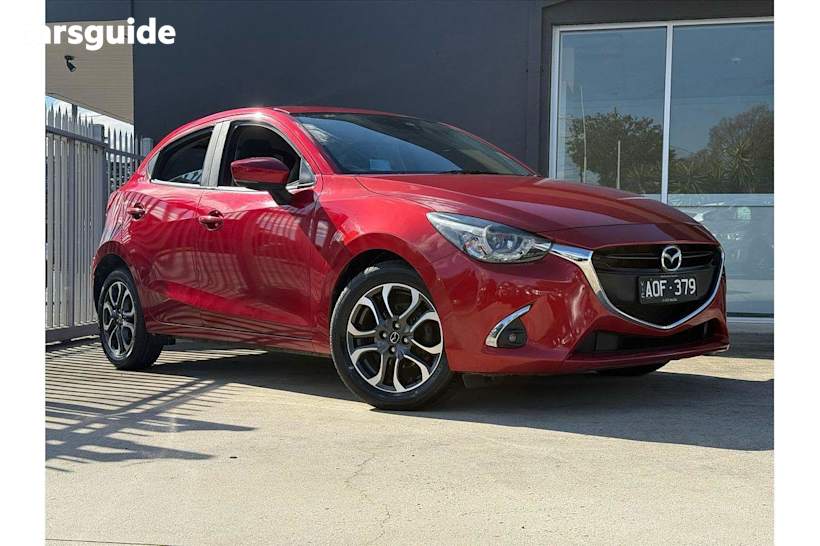Red 2017 Mazda 2 Hatchback Genki