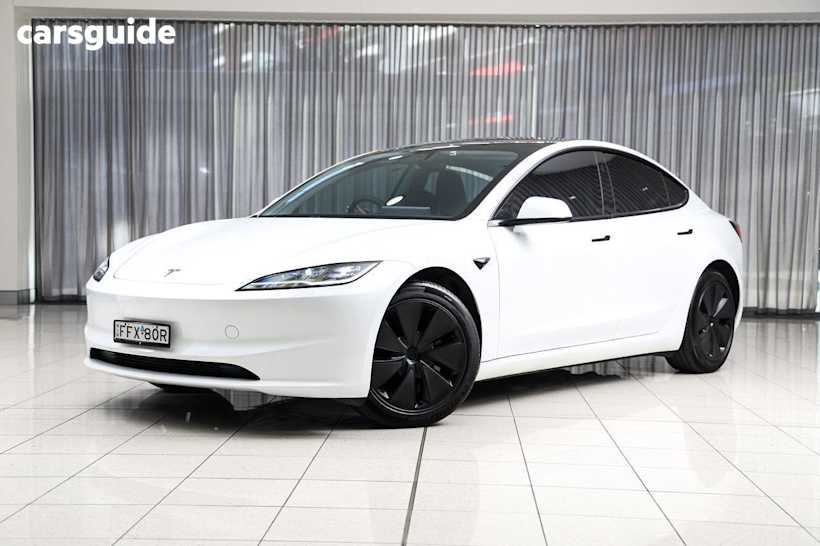 White 2024 Tesla Model 3 Sedan Long Range