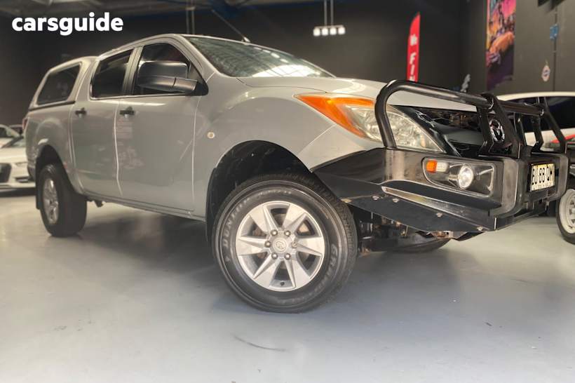 Silver 2013 Mazda BT-50 Dual Cab Utility Xt (4X4)