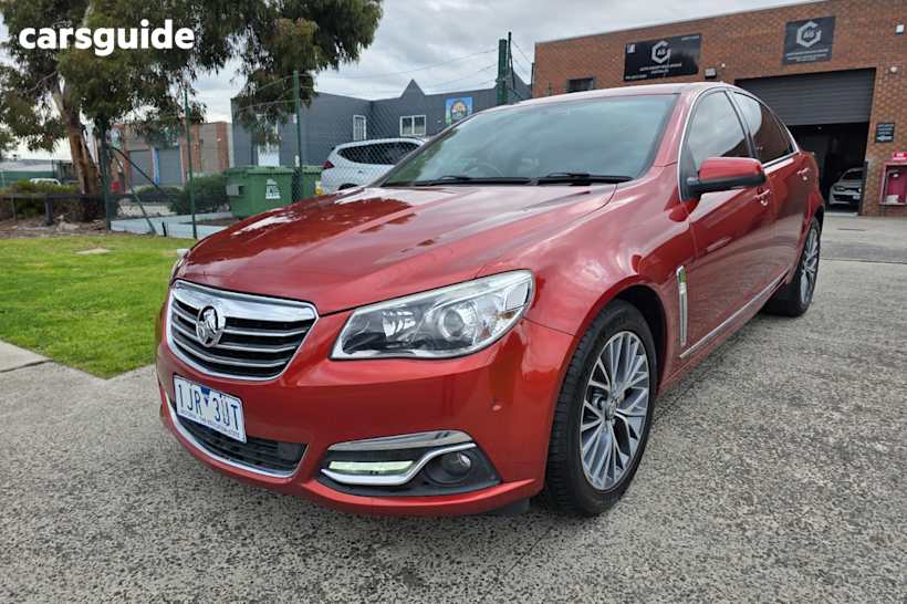Red 2015 Holden Calais Sedan