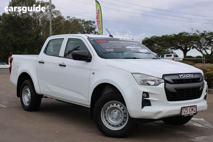 White 2022 Isuzu D-MAX Crew Cab Utility Sx (4X4)
