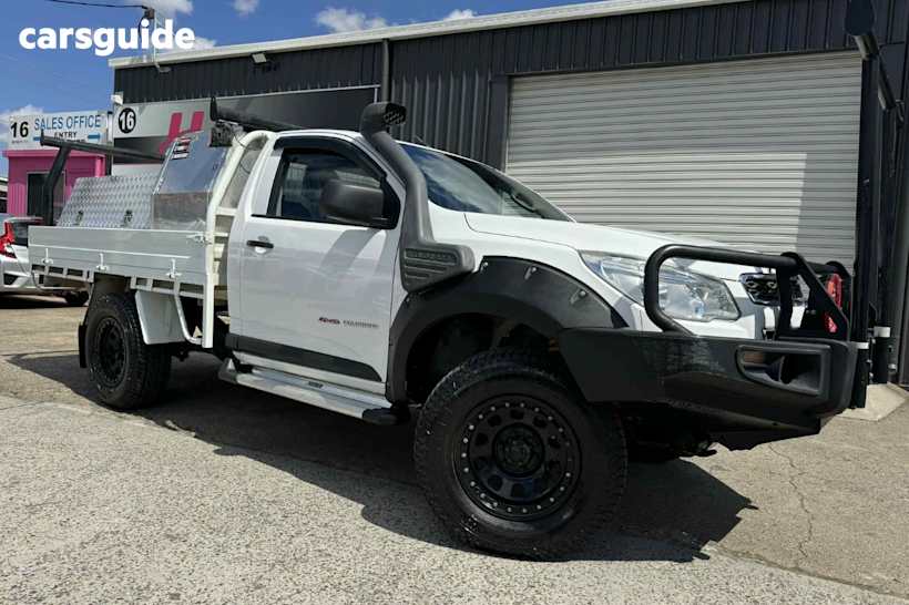 White 2014 Holden Colorado Cab Chassis Dx (4X4)