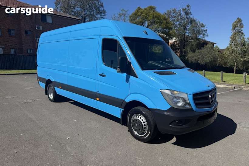 Blue 2015 Mercedes-Benz Sprinter Van 516Cdi Lwb Hi Roof