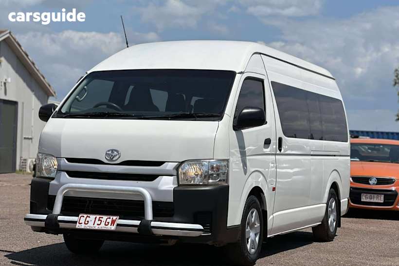 White 2016 Toyota HiAce Bus Commuter