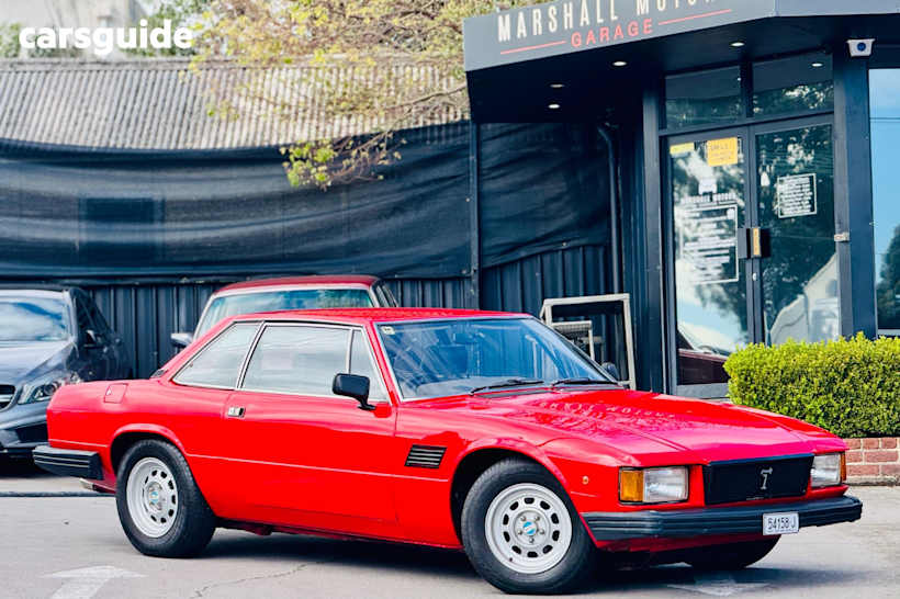 Red 1979 De Tomaso Longchamp Coupe