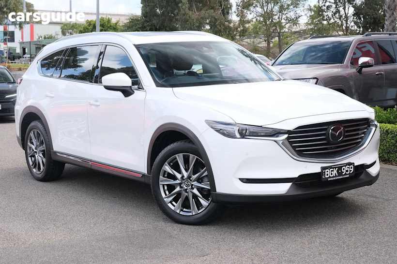 White 2020 Mazda CX-8 SUV ASAKI F