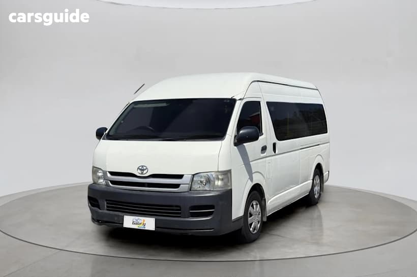 White 2008 Toyota HiAce Bus Commuter