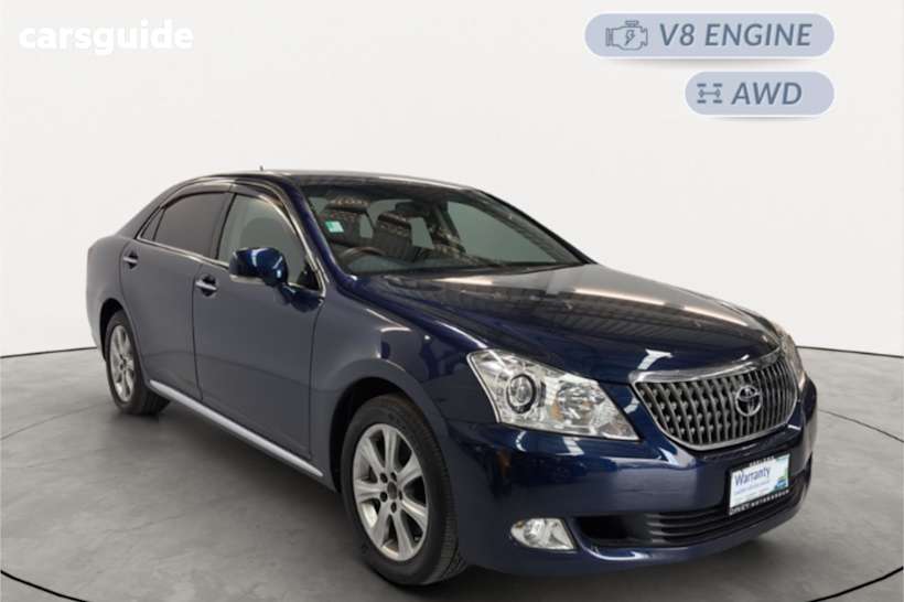 Blue 2010 Toyota Crown Sedan MAJESTA
