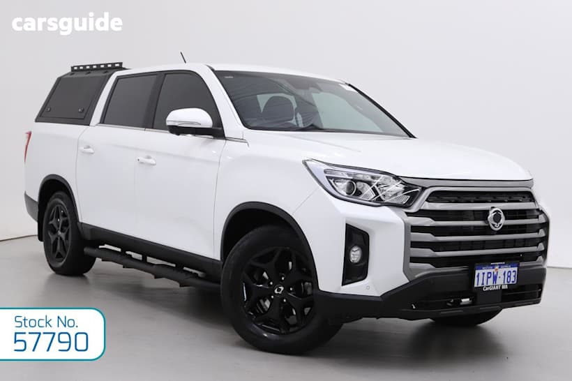 White 2023 Ssangyong Musso Crew Cab Pickup Ultimate Lux