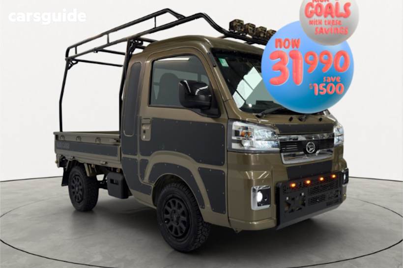 Green 2024 Daihatsu Hijet Ute Tray JUMBO EXTRA 4WD