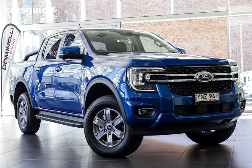 Blue 2025 Ford Ranger Ute Tray XLT 4X4