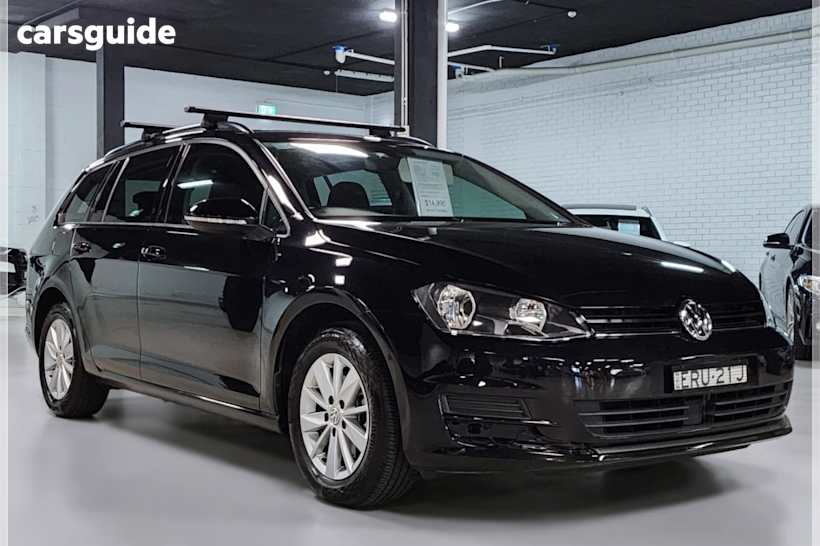 Black 2016 Volkswagen Golf Wagon 92 Tsi Trendline