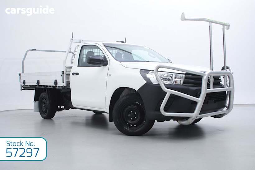 White 2019 Toyota Hilux Cab Chassis Workmate