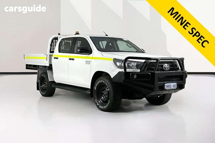 White 2021 Toyota Hilux Double Cab Chassis Sr (4X4)
