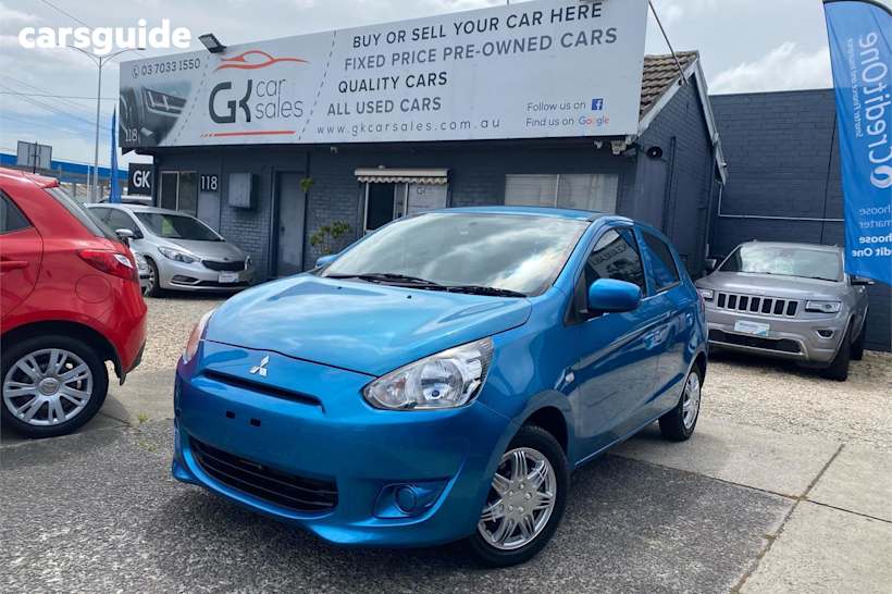 Blue 2015 Mitsubishi Mirage Hatch ES F