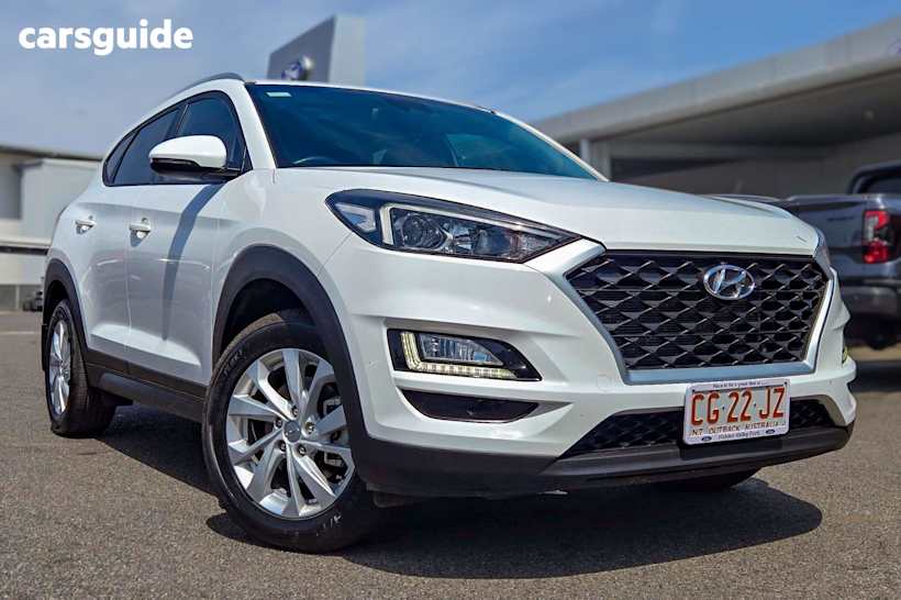 White 2020 Hyundai Tucson SUV ACTIVE F