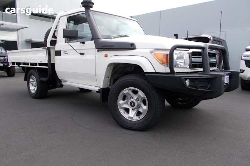 White 2022 Toyota Landcruiser Cab Chassis Gxl