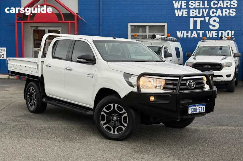 White 2016 Toyota Hilux Dual Cab Utility Sr Hi-Rider