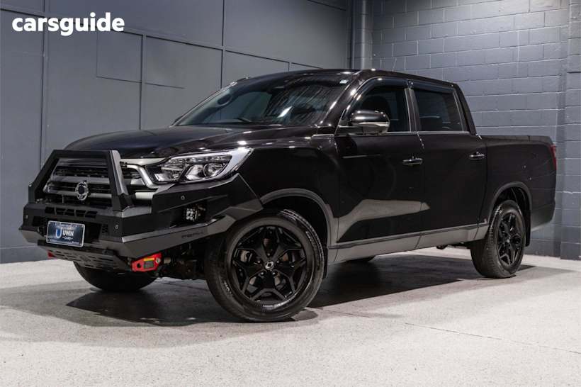 Black 2023 Ssangyong Musso Ute Tray ULTIMATE LUXURY 4X4