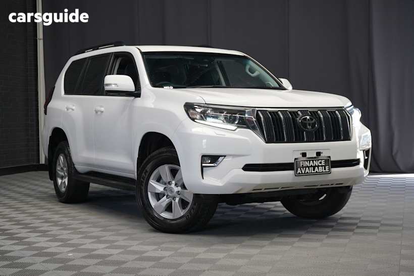 White 2023 Toyota Landcruiser Prado Wagon Gxl Flat Tailgate