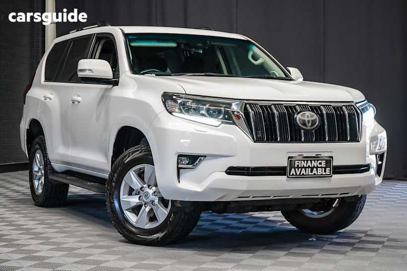 White 2021 Toyota Landcruiser Prado Wagon Gxl Flat Tailgate