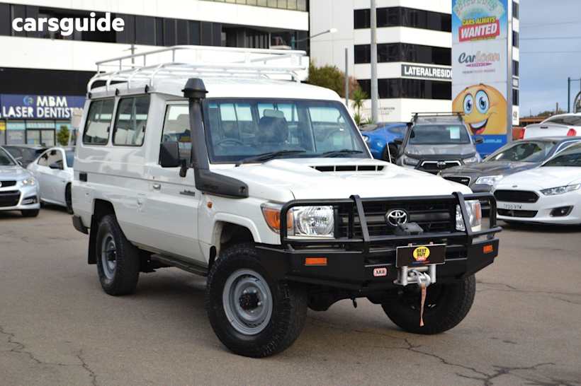 White 2017 Toyota Landcruiser SUV WORKMATE TROOPCARRIER 4X4
