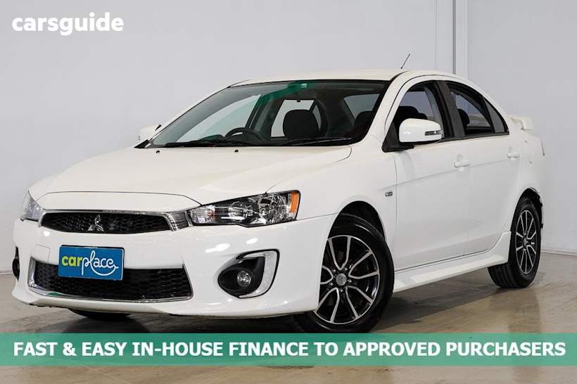 White 2017 Mitsubishi Lancer Sedan Es Sport