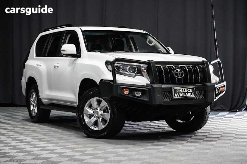 White 2021 Toyota Landcruiser Prado Wagon Gxl Flat Tailgate