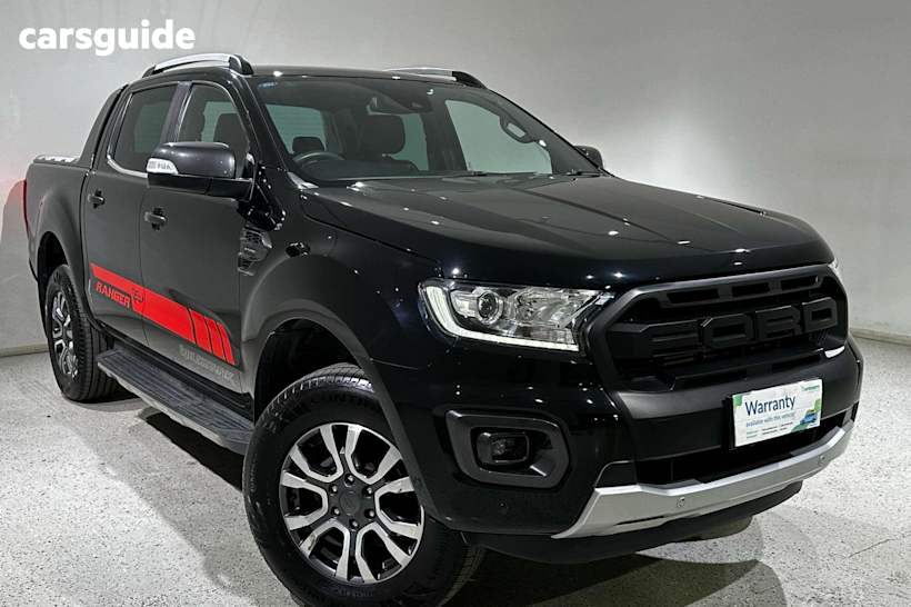 Black 2019 Ford Ranger Ute Tray WILDTRAK 4X4