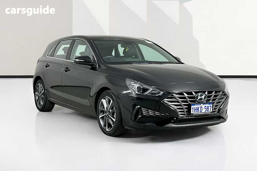 Black 2021 Hyundai I30 Hatchback Elite