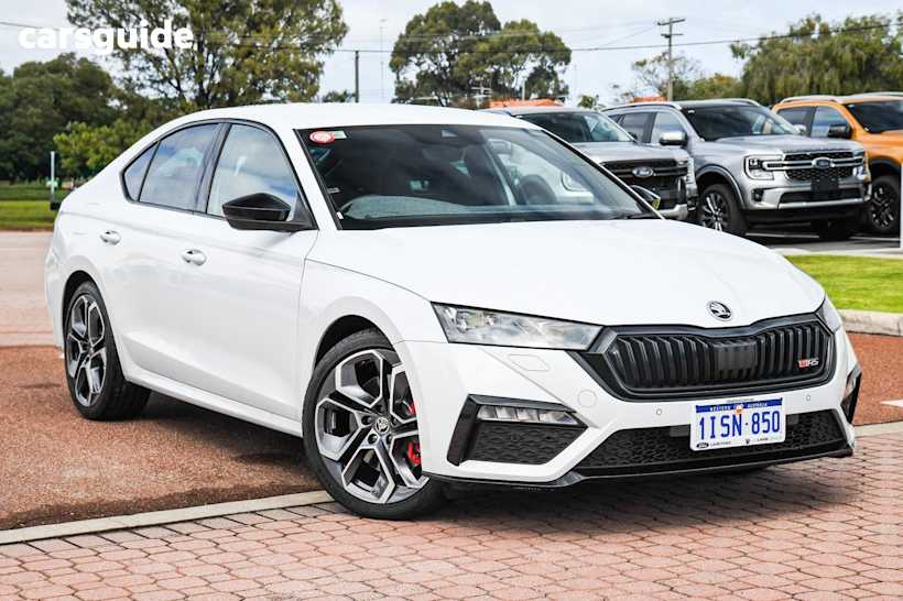 White 2023 Skoda Octavia Hatch RS F