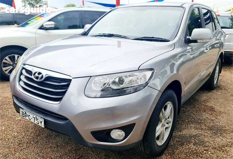 Silver 2010 Hyundai Santa FE Wagon Slx Crdi (4X4)