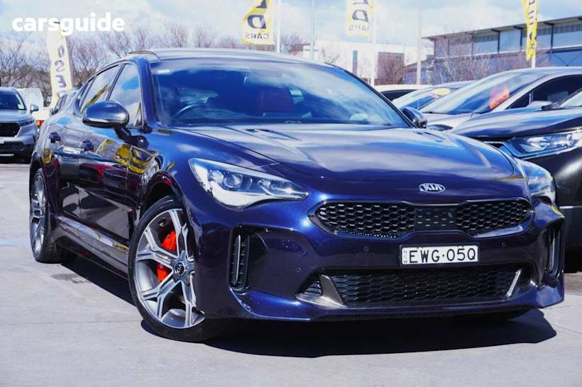 Blue 2020 Kia Stinger Sedan Gt (Black Leather)