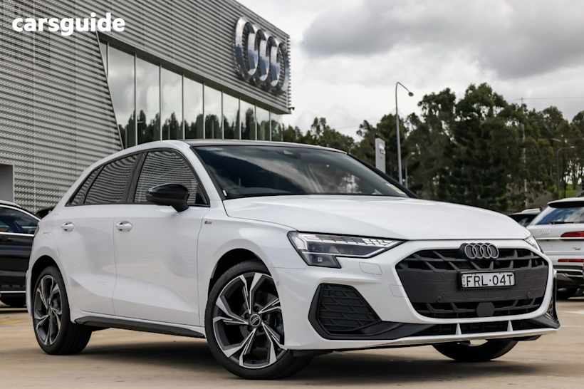 White 2025 Audi A3 Hatch 35 TFSI S LINE F