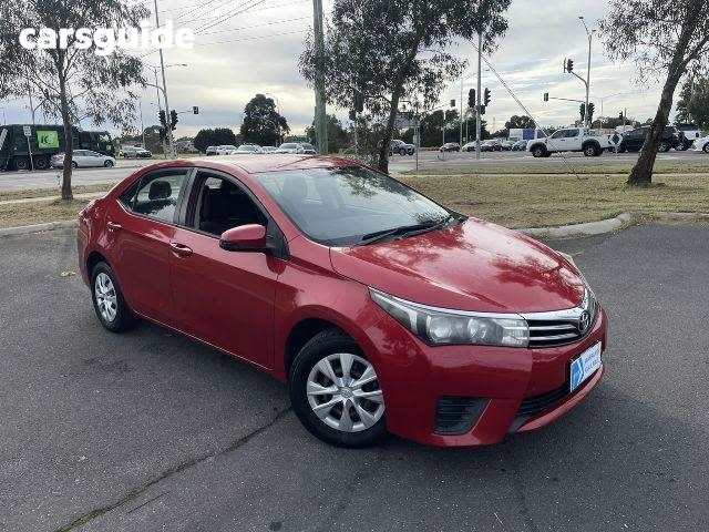 Red 2015 Toyota Corolla Sedan ASCENT F